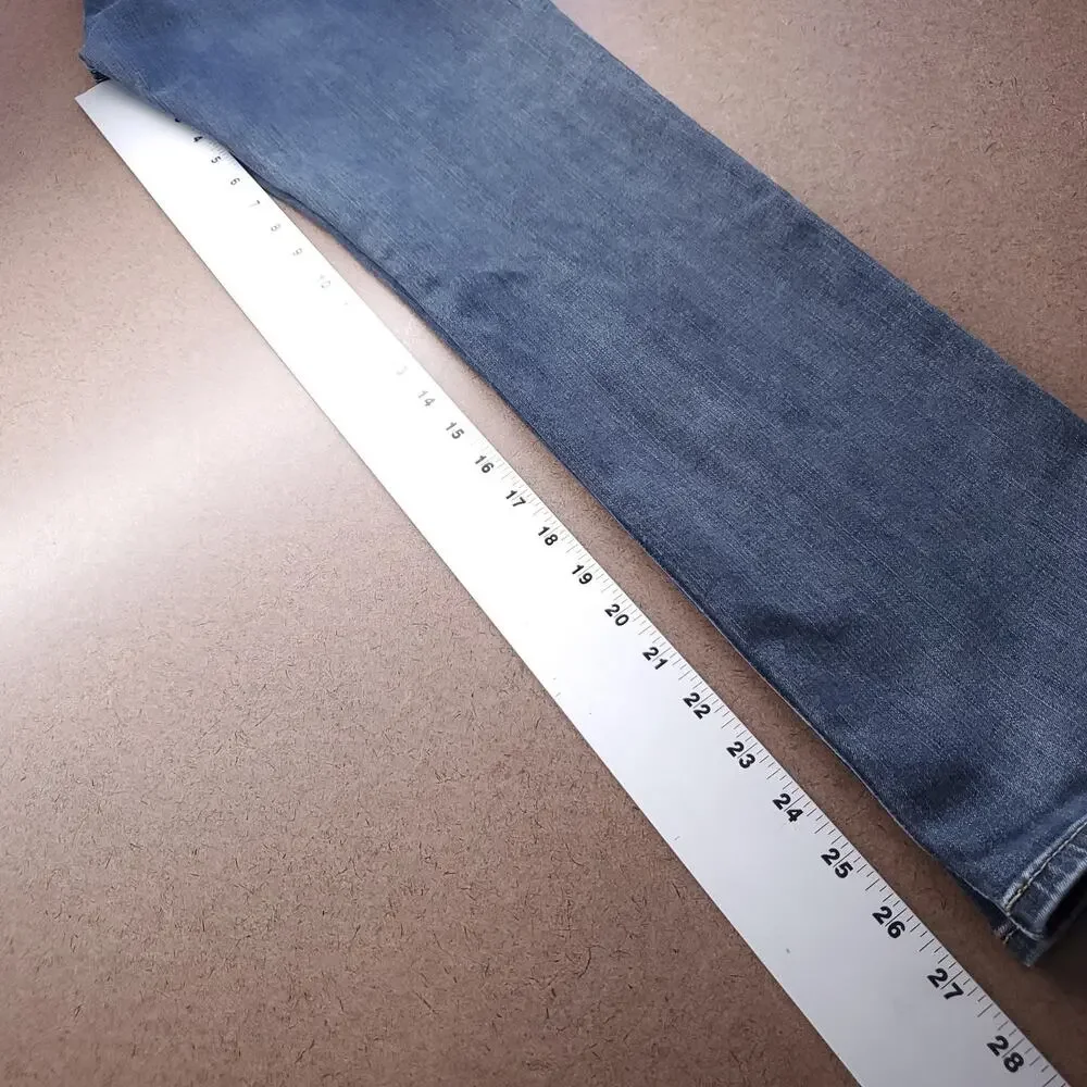 American Eagle Slim Boot Jeans Men 30x30 Blue Extreme Stretch Faded Boho Western